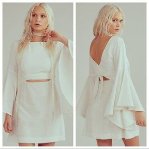 Free People Dreamin About This White Mini Dress